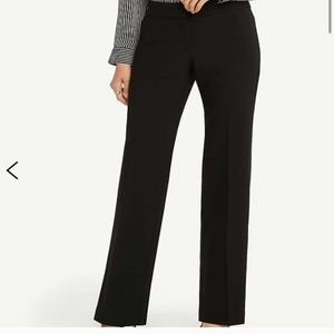 Ann Taylor Black Wide Leg Suit Pants